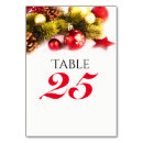 Search for christmas table cards Red and green