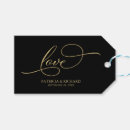 Search for black and gold gift tags Calligraphy