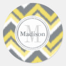 Search for yellow and grey chevron stickers Pattern