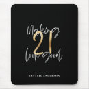 Search for chic mousepads Black and gold