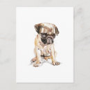 Search for pug painting postcards Pet
