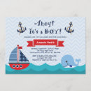 Search for sailboat baby pregnancy invitations Whale