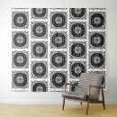 Search for black and white mandala tapestries Bohemian