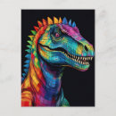 Search for dinosaur kids postcards Rainbow