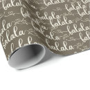 Search for fa la la wrapping paper Typography