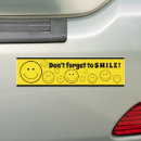 Search for smiling bumper stickers Yellow