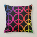 Search for peace sign cushions Hippie