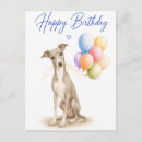 Search for greyhound birthday cards Dog lover
