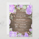 Search for purple rustic wedding invitations Trendy