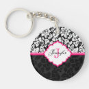 Search for damask monogram key rings Pink