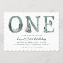 Search for unique boy 1st birthday invitations Animals