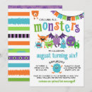 Search for monster mash birthday invitations Colourful monsters