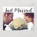 Search for just married postcards Typography