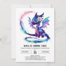 Search for pink dragon invitations Fairytale