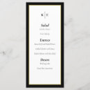 Search for gold border wedding menus Classic