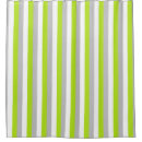 Search for lime green striped shower curtains White
