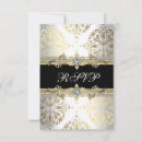 Search for 50th anniversary party rsvp cards Black