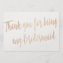 Search for modern bridesmaid thank you cards Chic