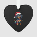 Search for dachshund christmas tree decorations Puppy