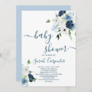 Search for navy blue floral invitations Boho