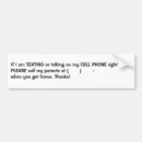 Search for safe driver bumper stickers Texting