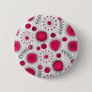 Search for red floral pattern badges Girly