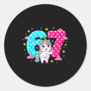 Search for 7th birthday party stickers Unicorn