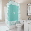 Search for teal shower curtains Monogrammed