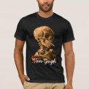 Search for van gogh skull tshirts Skeleton