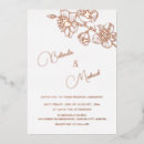 Search for rose gold and white invitations Elegant