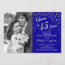 Search for blue anniversary invitations Picture