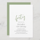 Search for sage green birthday invitations Trendy