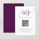 Search for purple rsvp invitations Qr code