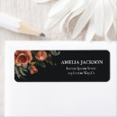 Search for gothic wedding return address labels Dark