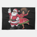 Search for african american santa table linens Xmas