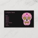 Search for sugar skull business cards Pink