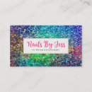 Search for multicolor business cards Glitter