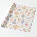 Search for vintage christmas wrapping paper Pastel