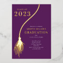 Search for senior class graduation invitations Purple