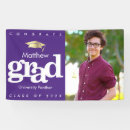 Search for purple and gold graduation banners College