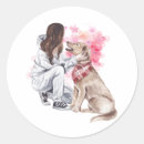 Search for girl and dog stickers Pet