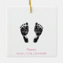 Search for baby footprint christmas tree decorations Newborn