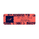 Search for lace wedding return address labels Damask