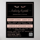 Search for eyelash business signs Makeup artist