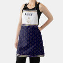 Search for navy blue and gold aprons Nautical