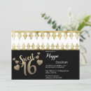 Search for glam sweet 16 invitations Chic