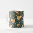 Search for birds and flowers mugs Pattern