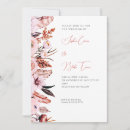 Search for pink and brown wedding invitations Bohemian