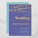 Search for string lights wedding invitations Gold