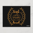 Search for trick postcards Trick or treat